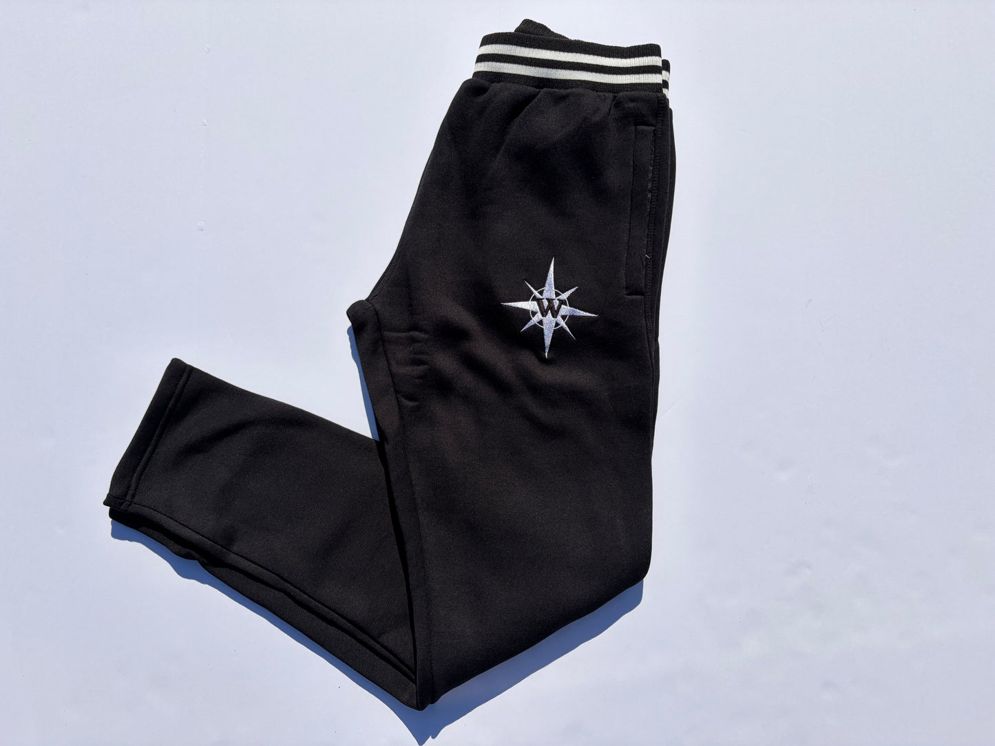 Sweatpants — Black/White