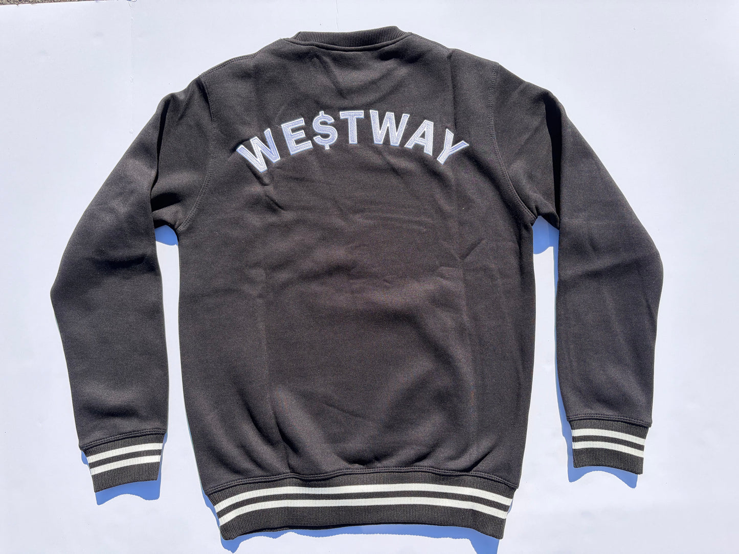 Crewneck Sweatshirt — Black/White