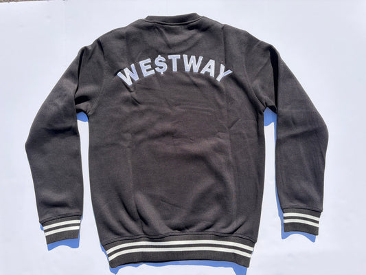 Crewneck Sweatshirt — Black/White