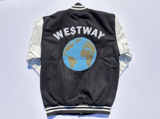 Letterman's Jacket — Black/White