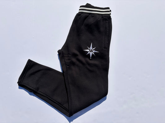 Sweatpants — Black/White