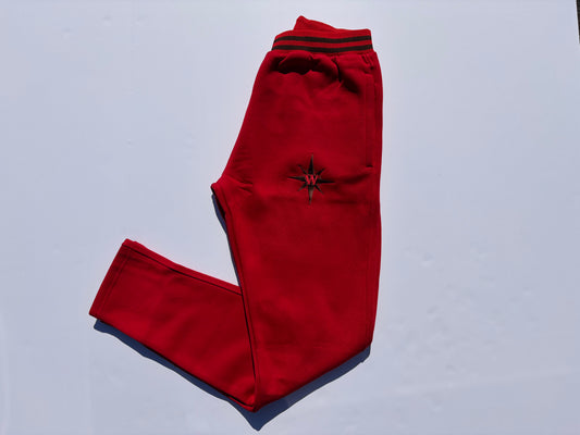 Sweatpants — Red/Brown